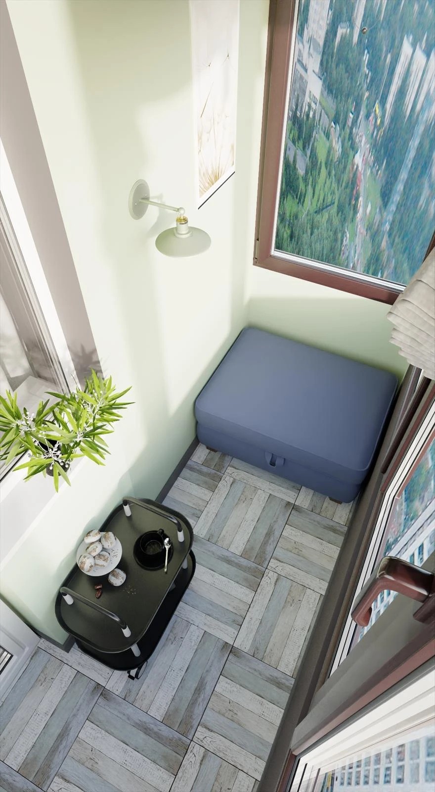 Дизайн-проект однокомнатной квартиры для молодой девушки