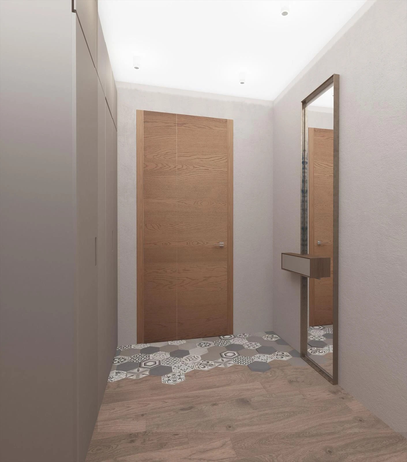 Интерьер первого этажа частного дома