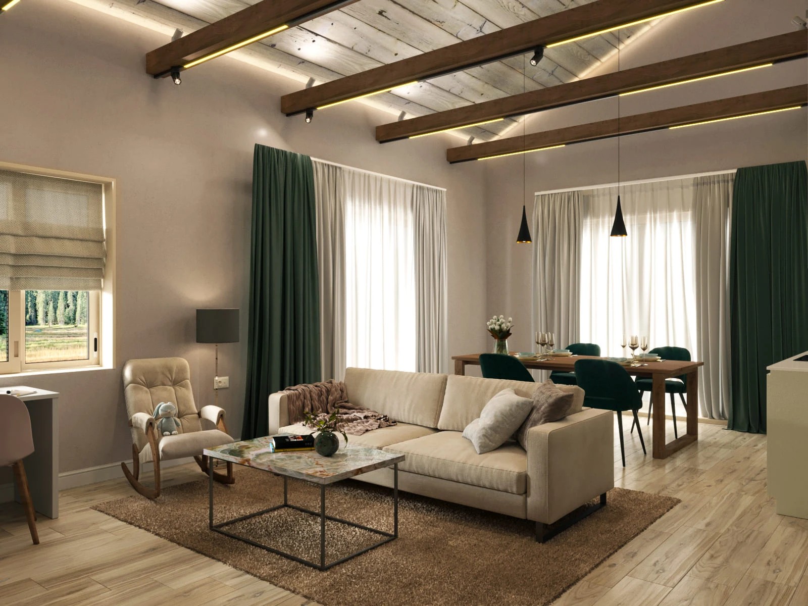 Дизайн загородного дома по проекту Микеа-1