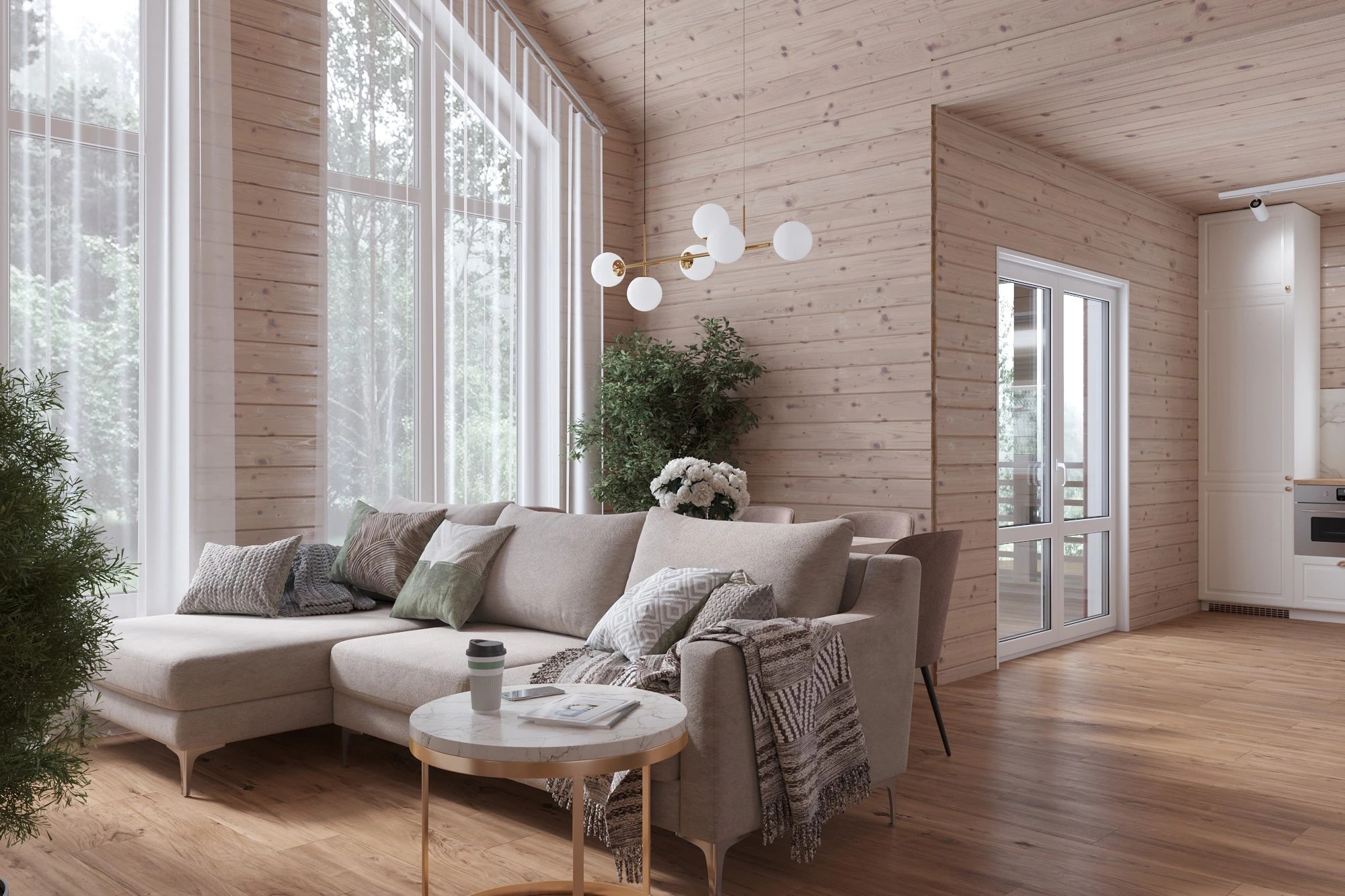 Дизайн-проект загородного дома в Ленинградской области