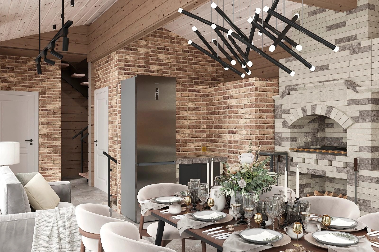 Дизайн-проект загородного дома в Московской области