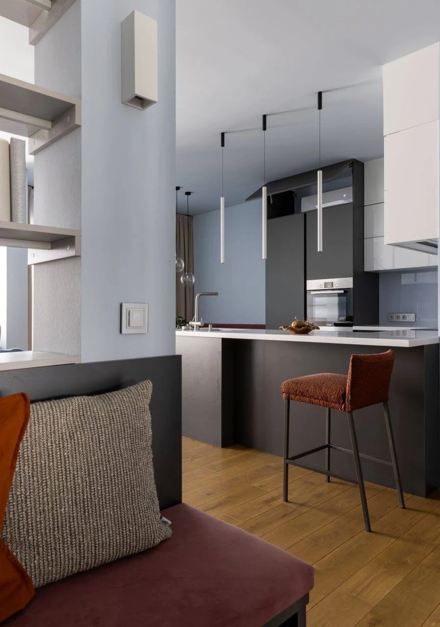 Превращение двухкомнатный квартиры в однокомнатную,