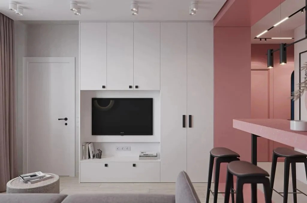 Дизайнерский ремонт 1-к квартиры на Парнасе