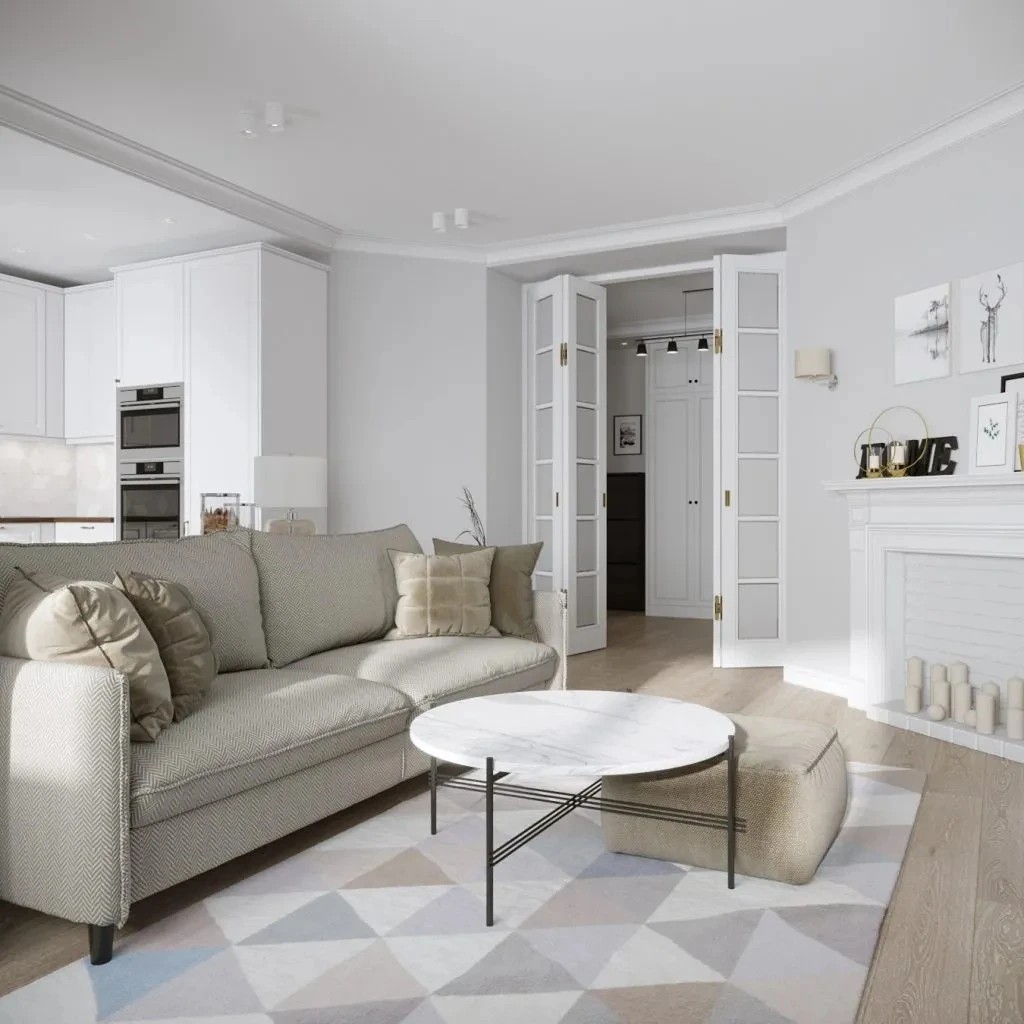 Дизайнерский ремонт евродвушки в Рыбацком