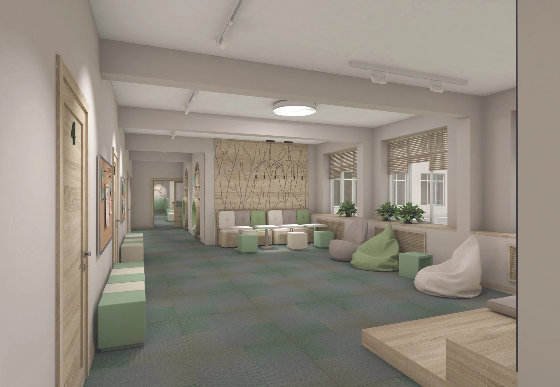 Эскизный проект частного Детского центра развития Альтернатива