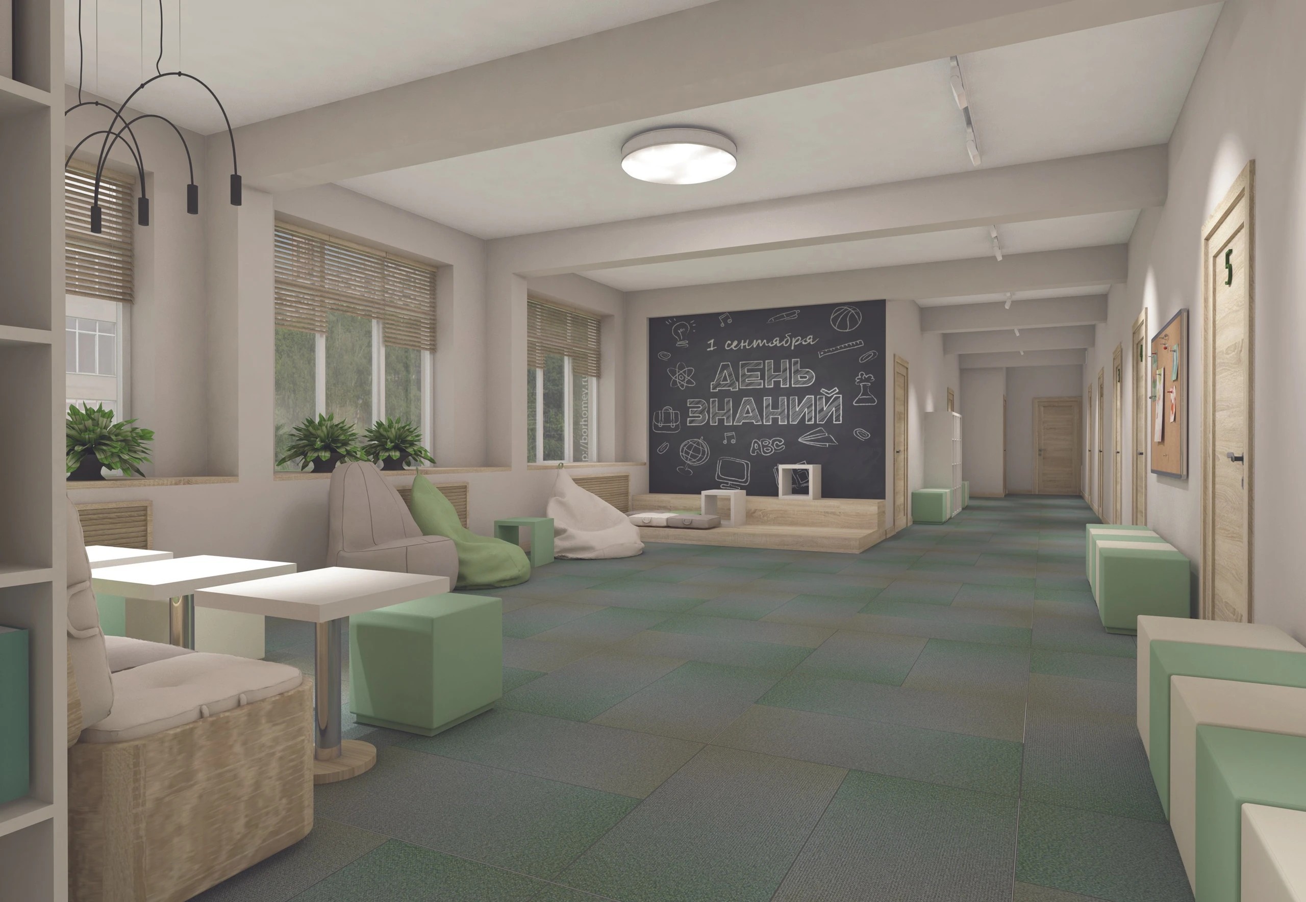 Эскизный проект частного Детского центра развития Альтернатива