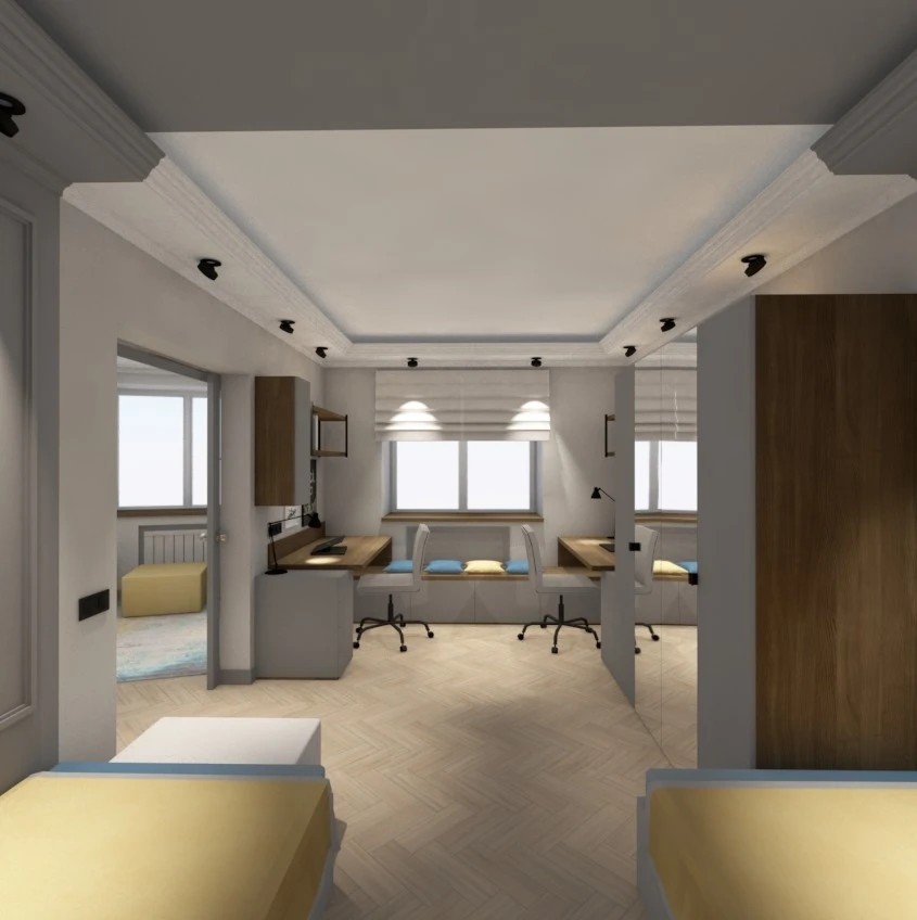 Детская комната для двух братьев