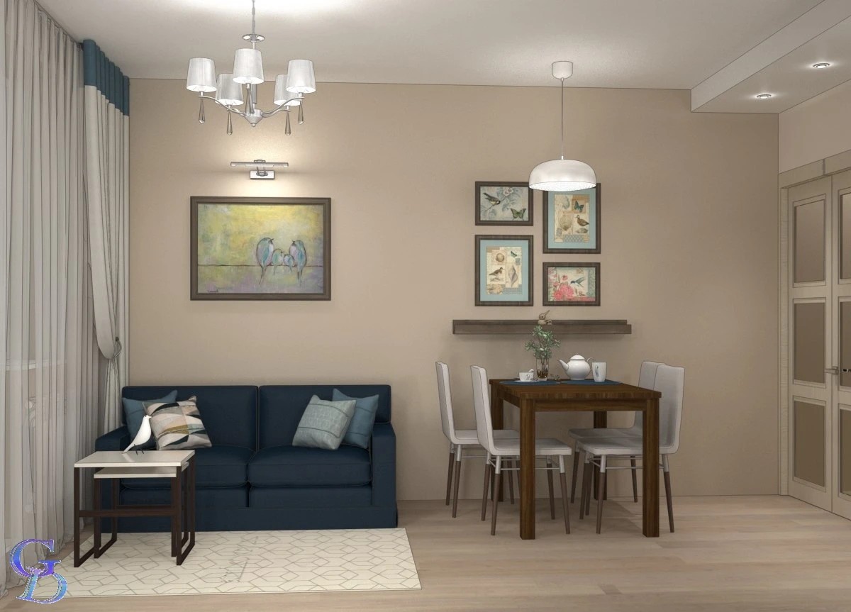 Дизайн-проект двухкомнатной квартиры