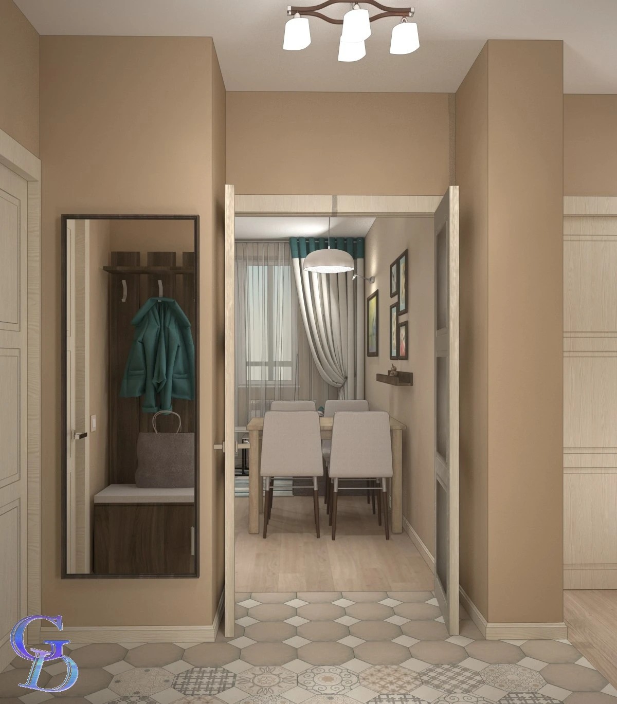 Дизайн-проект двухкомнатной квартиры