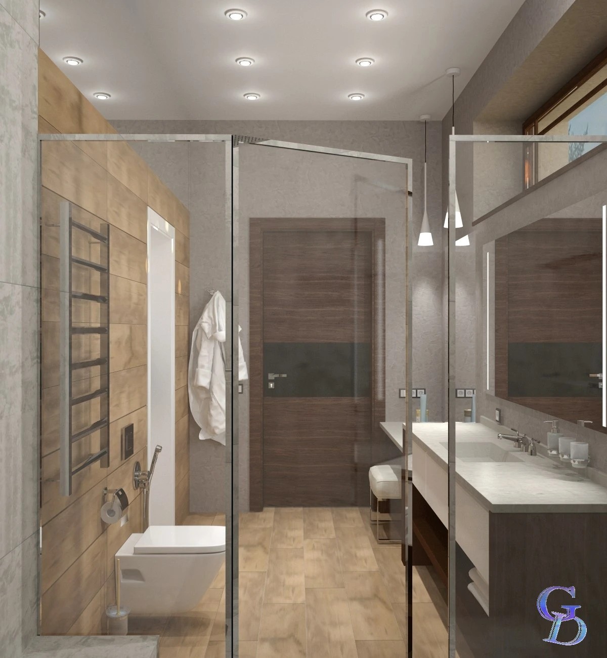 Санузел в загородном доме