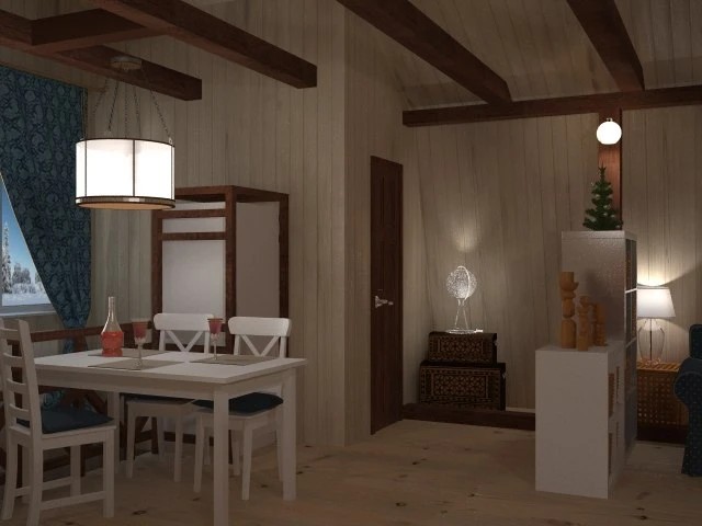 Проект мансарды загородного дома