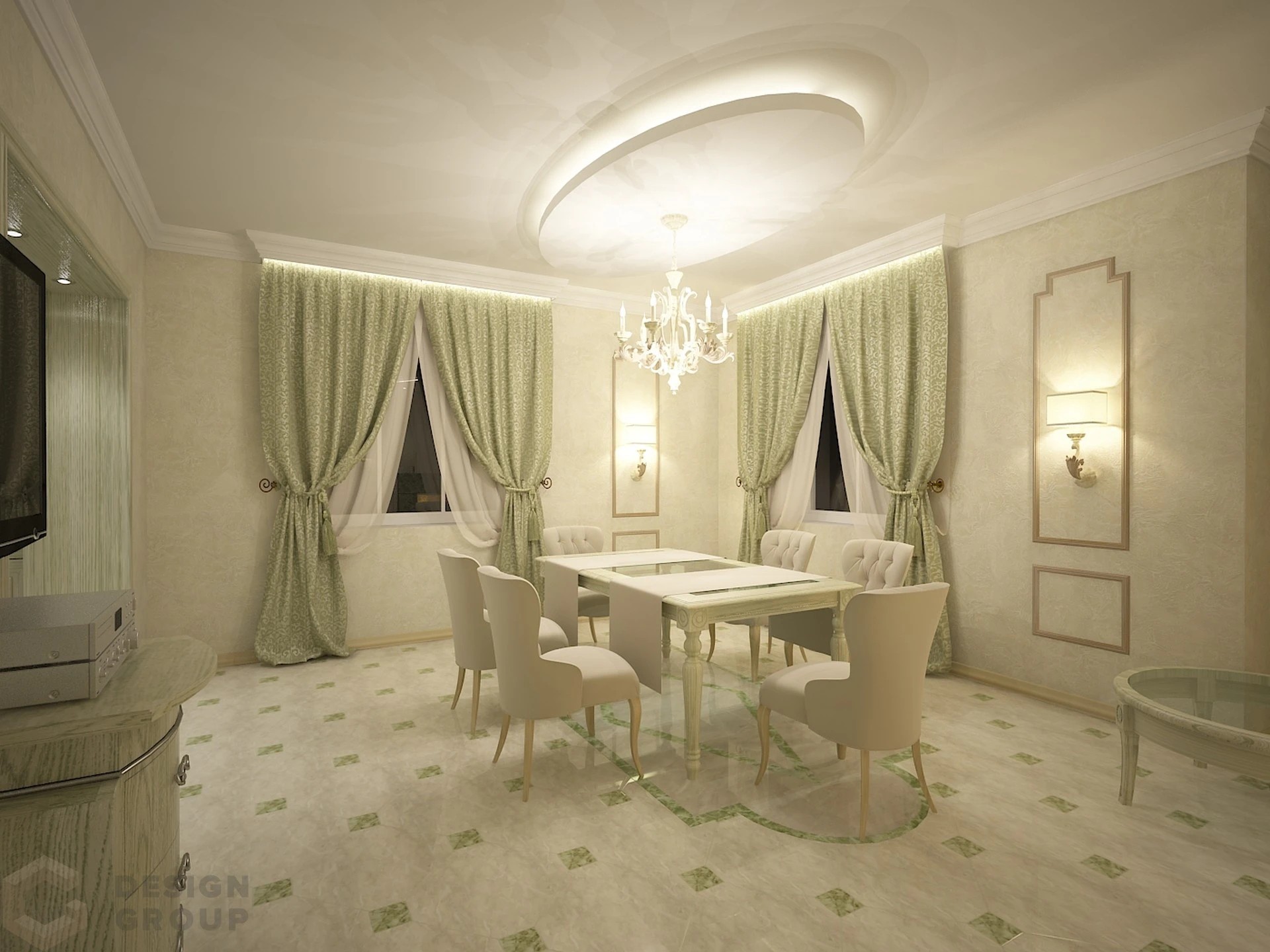 Интерьер загородного дома Агалатово