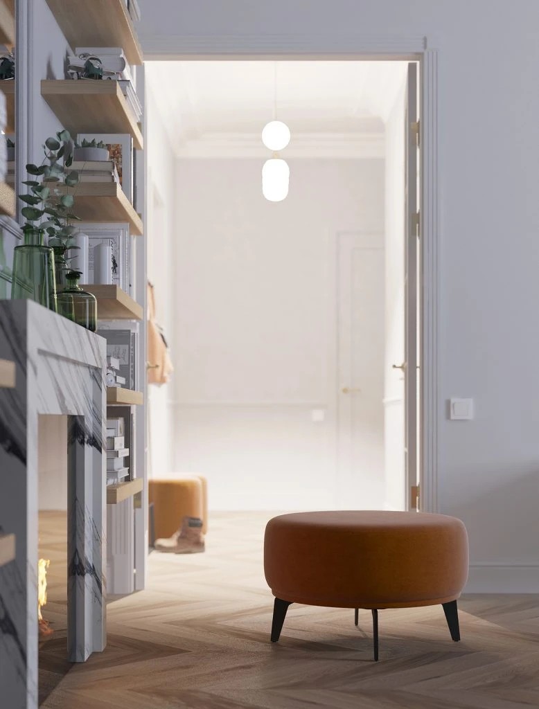 Квартира с камином