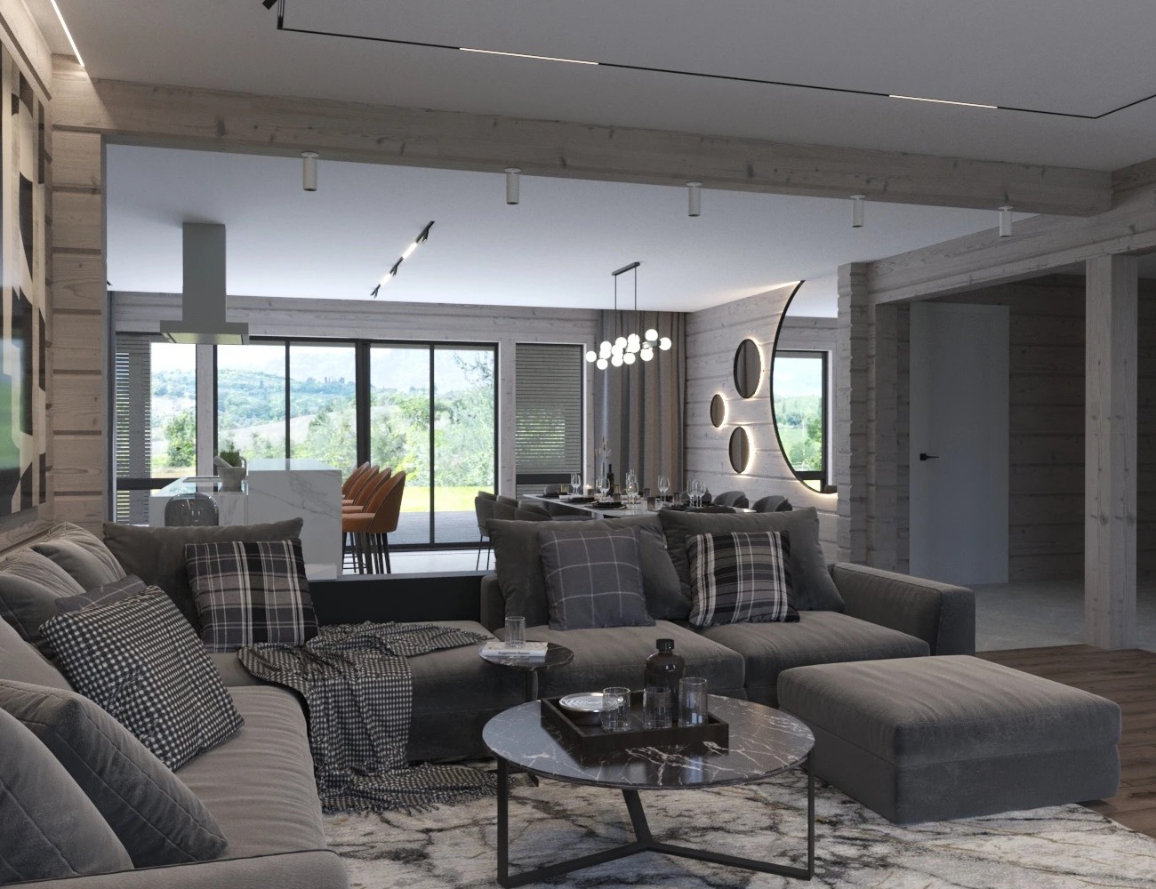 ЗАГОРОДНЫЙ ДОМ из клеёного бруса