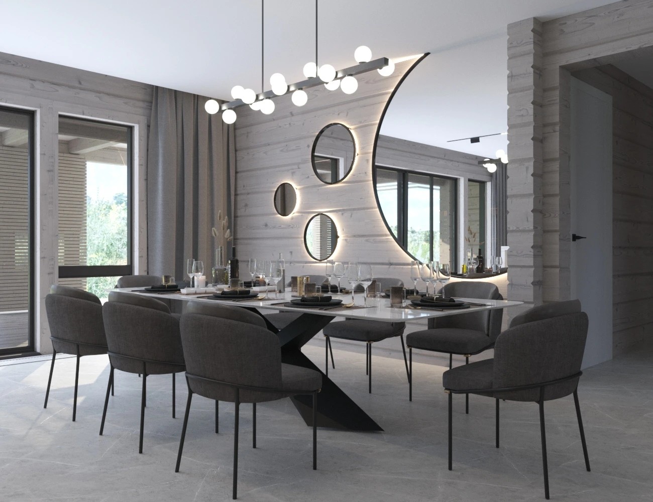 ЗАГОРОДНЫЙ ДОМ из клеёного бруса