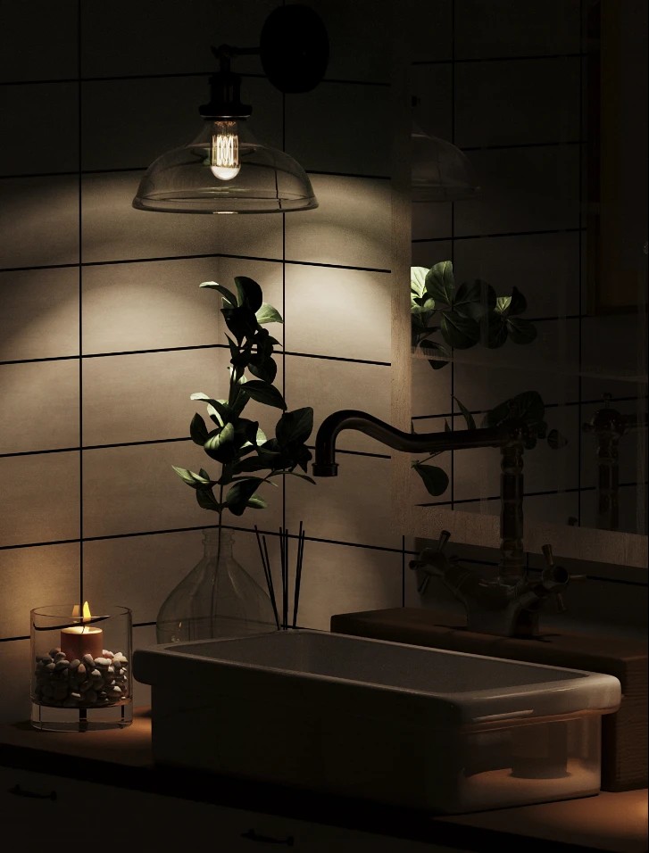 Farmhouse style bathroom