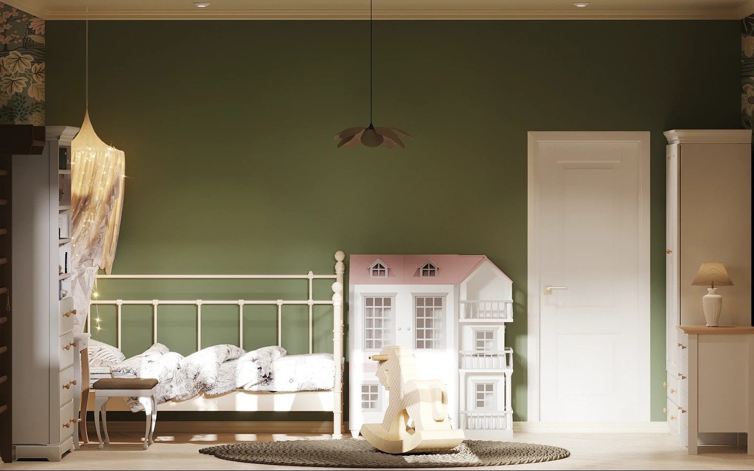 Children's room for two girls.