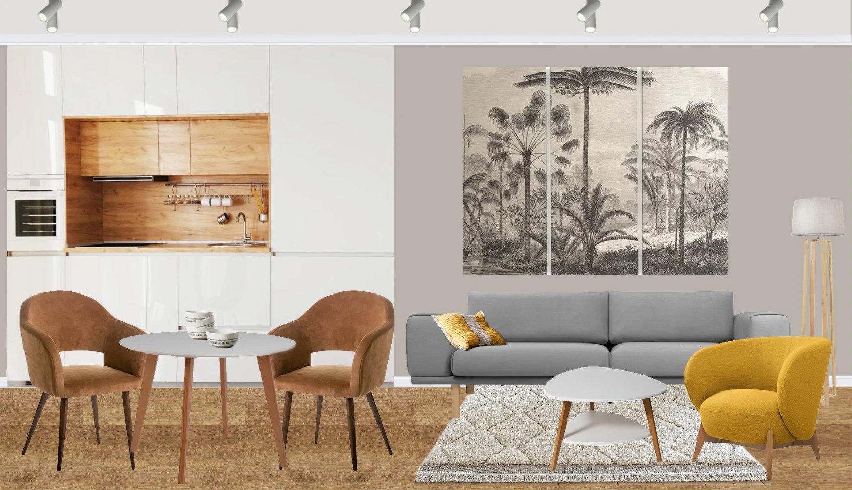 2D apartment collage