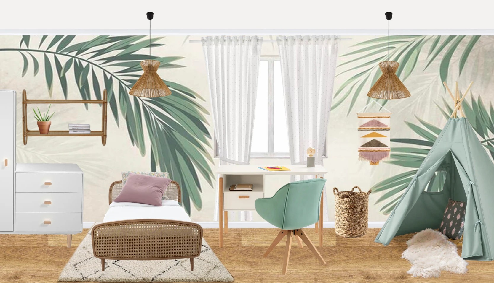 2D apartment collage