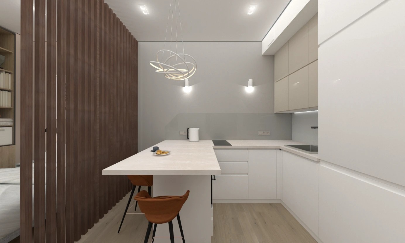 Квартира-студия 28 кв.м для студента