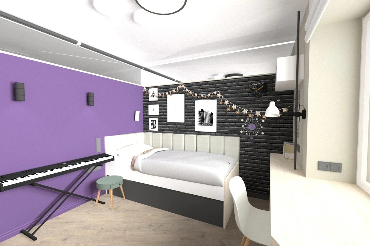 Комната для девочки-подростка 12 лет