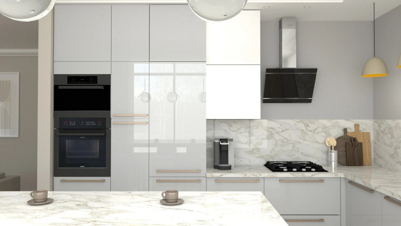 Кухня-гостиная 38 кв.м. в частном доме в д. Хязельки для молодой девушки с прекрасным видом из окна на березовую рощу и овраг