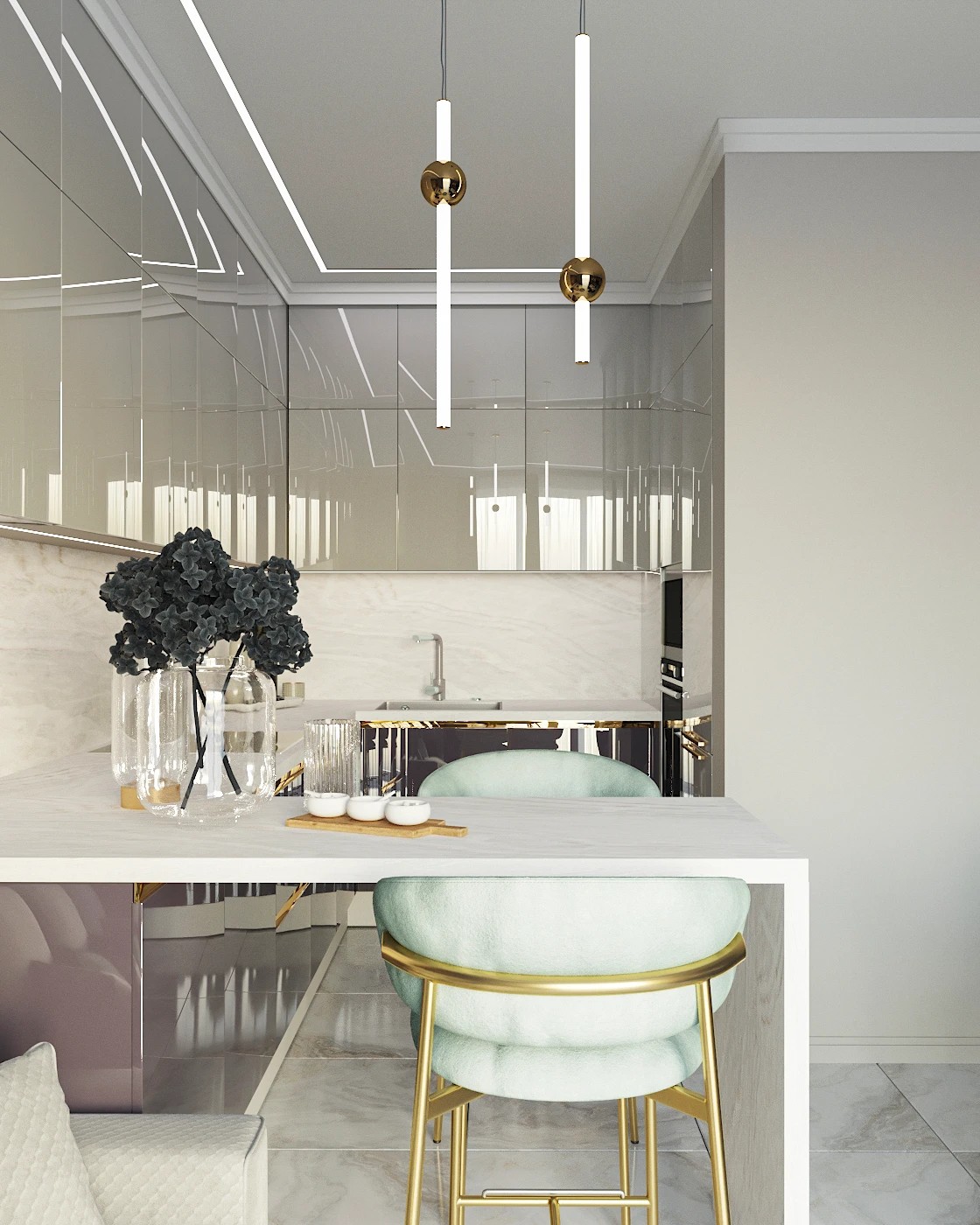 Квартира в ярких оттенках