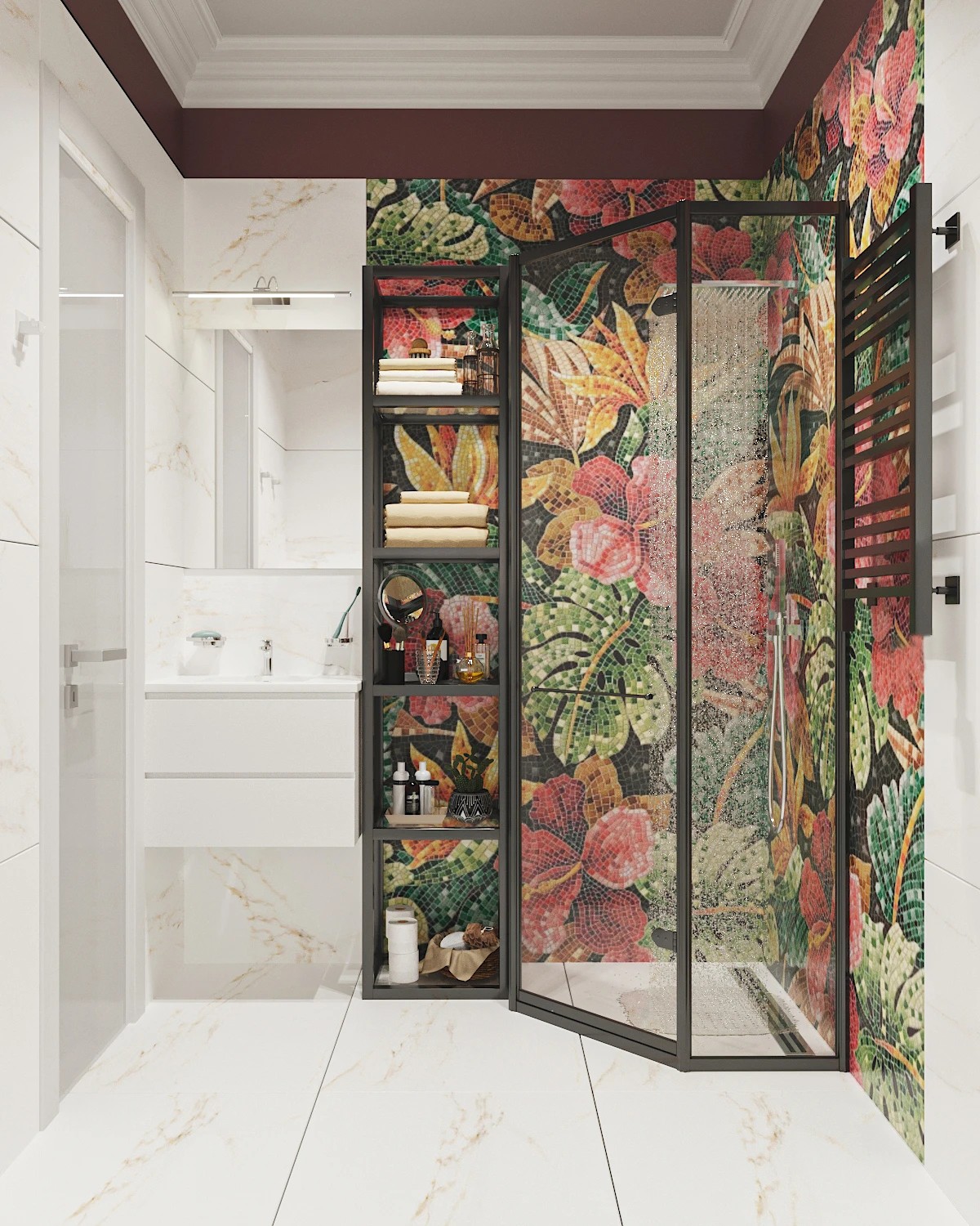 Квартира в ярких оттенках