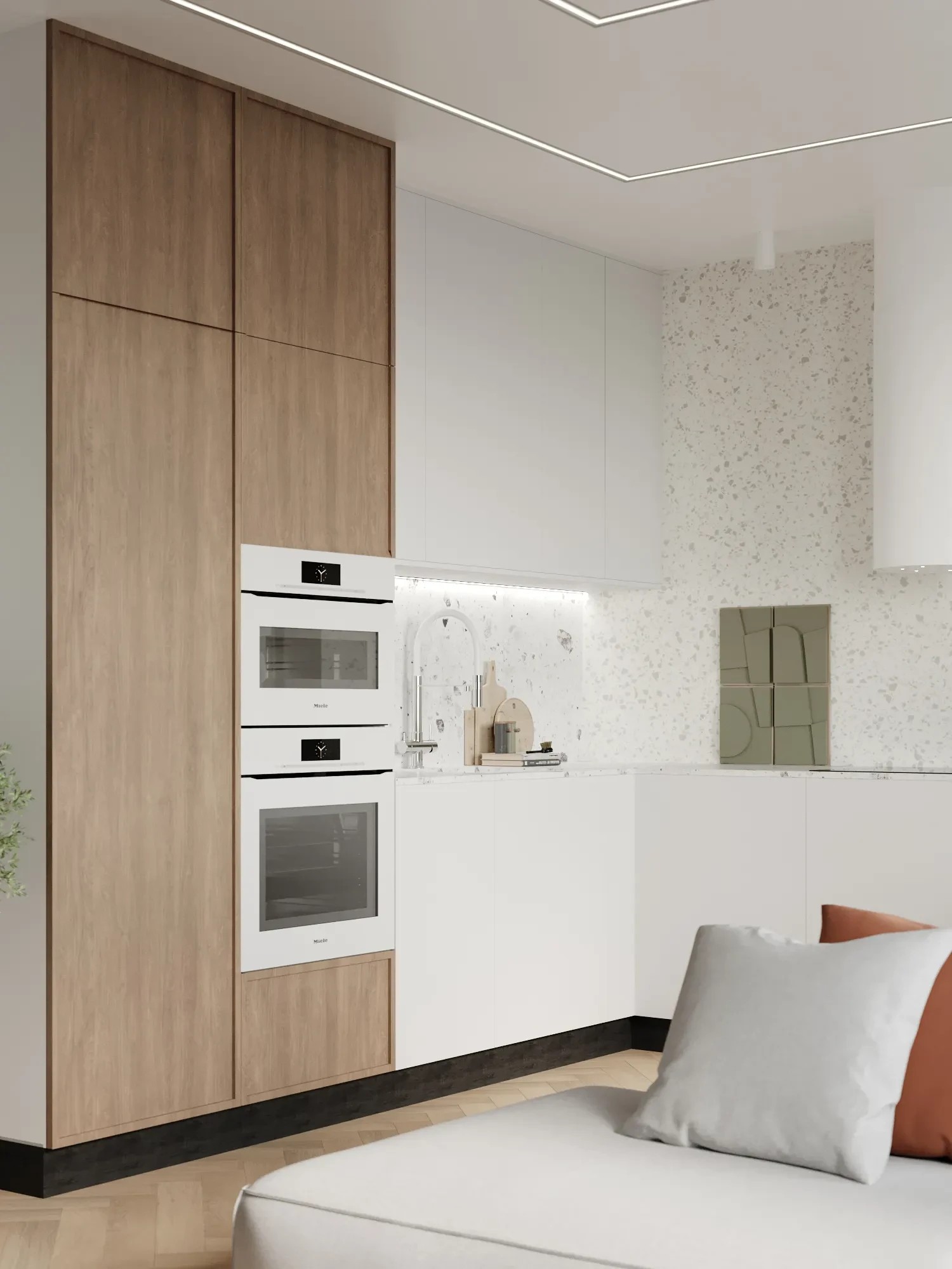 Стильный минимализм (ЖК ПЕТРОВСКИЙ КВАРТАЛ НА ВОДЕ)