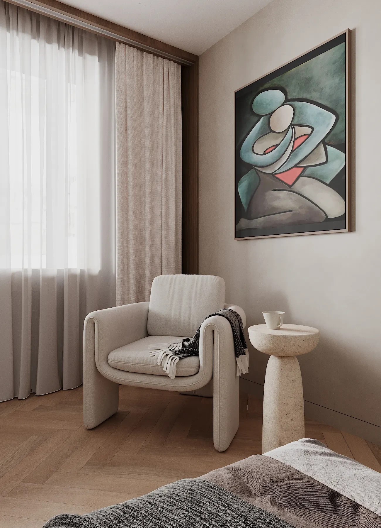 Стильный минимализм (ЖК ПЕТРОВСКИЙ КВАРТАЛ НА ВОДЕ)