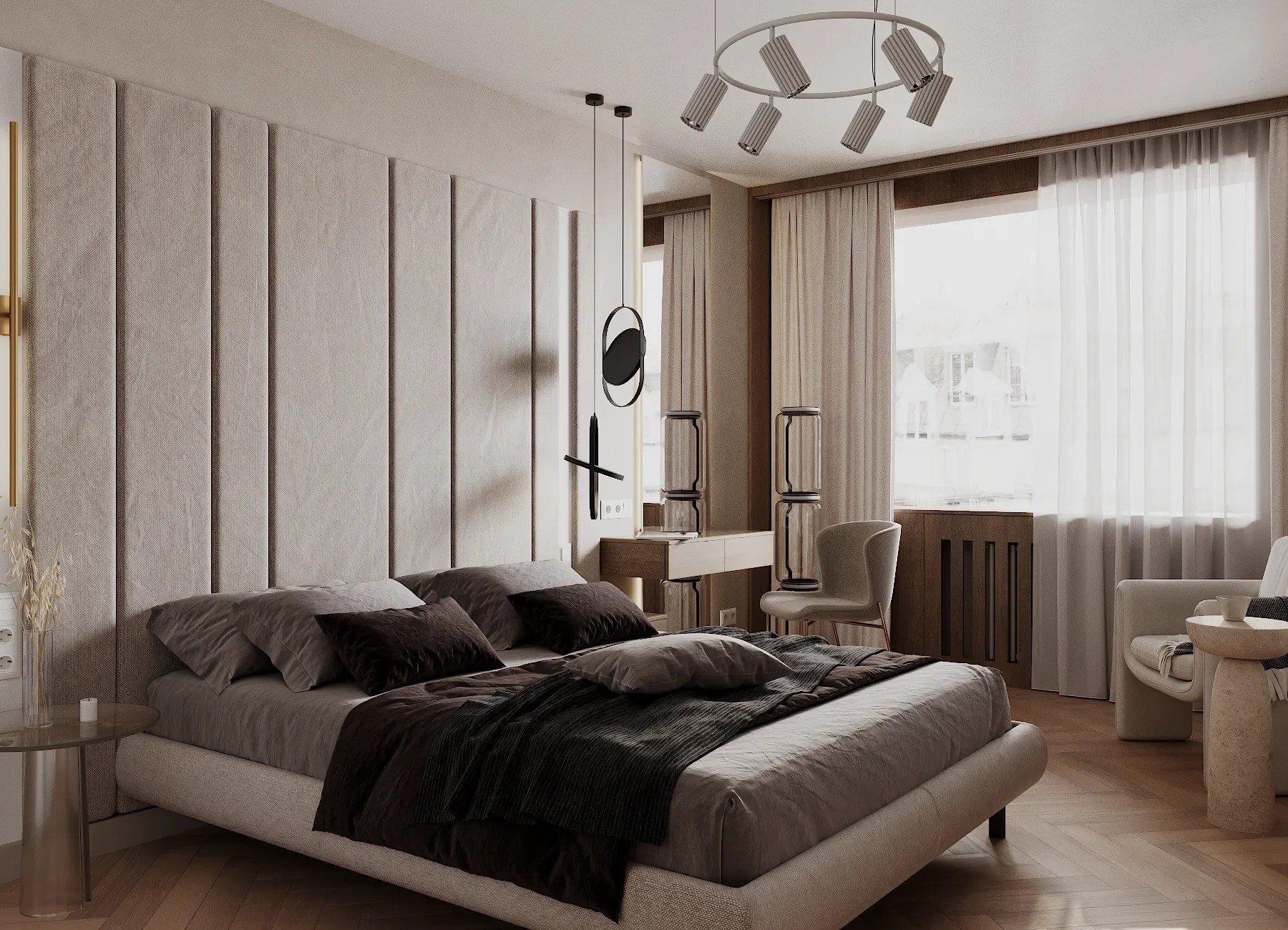 Стильный минимализм (ЖК ПЕТРОВСКИЙ КВАРТАЛ НА ВОДЕ)