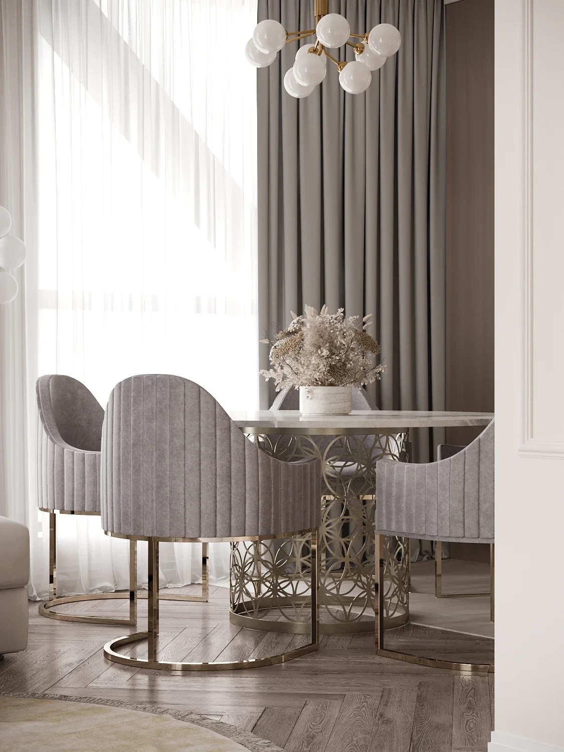 Персиковая неоклассика (ЖК ГОЛДЕН СИТИ)