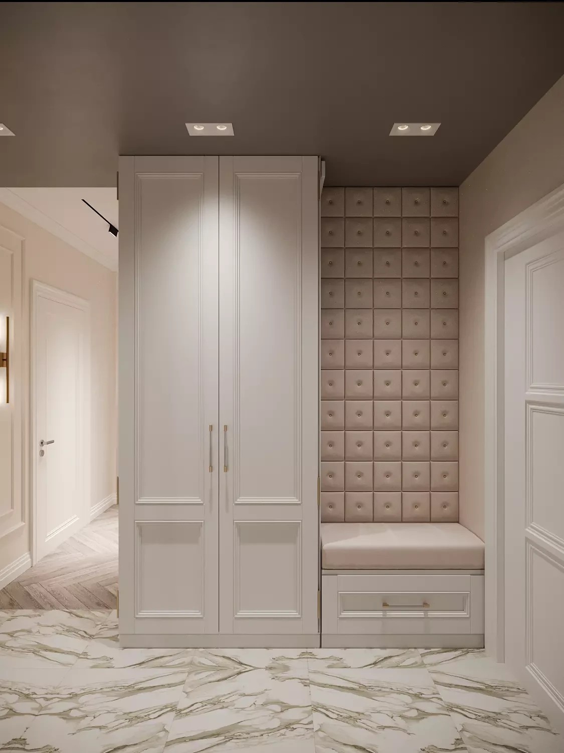 Персиковая неоклассика (ЖК ГОЛДЕН СИТИ)