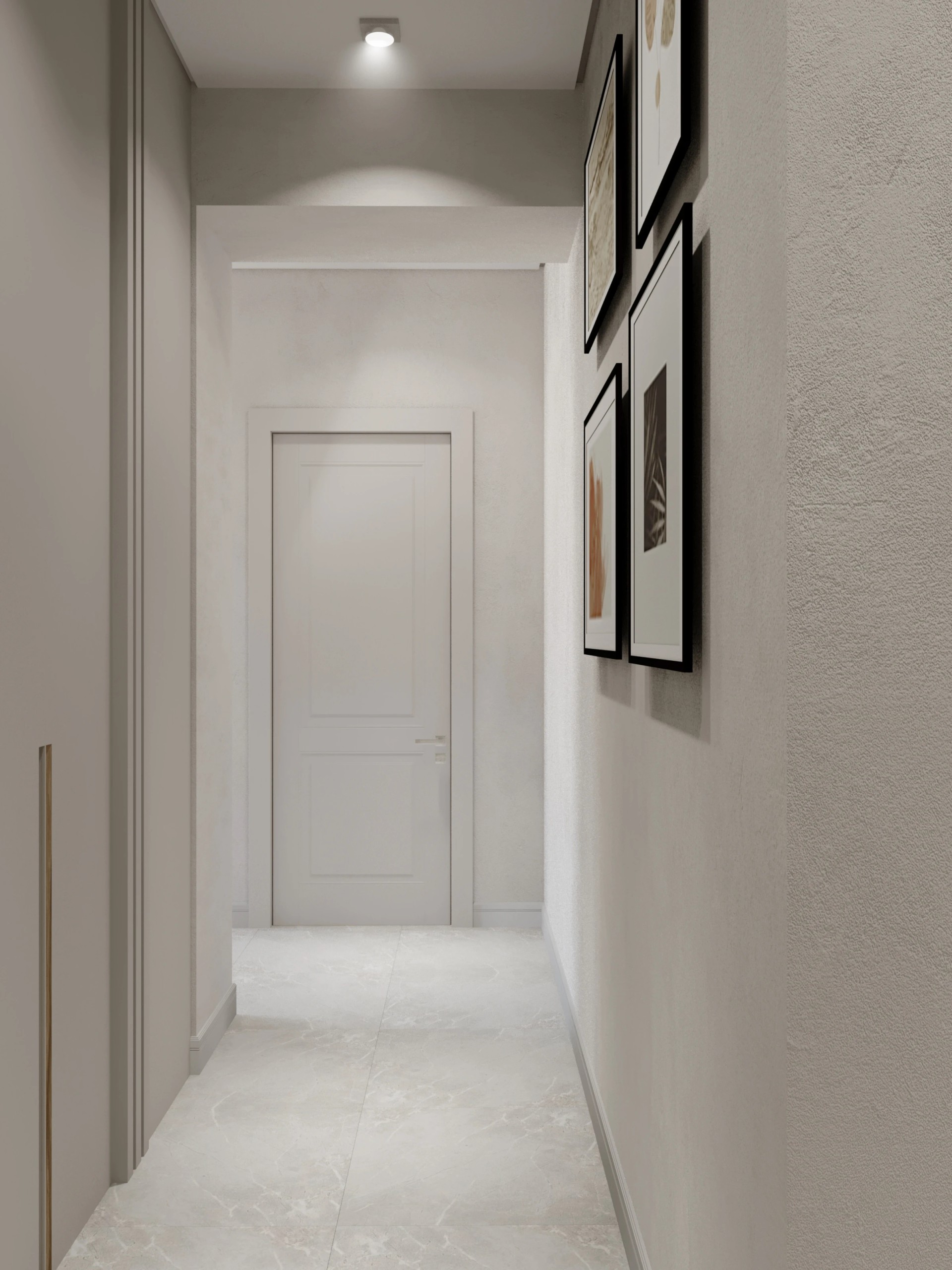 Два санузла, гардеробная, гостиная -кухня.