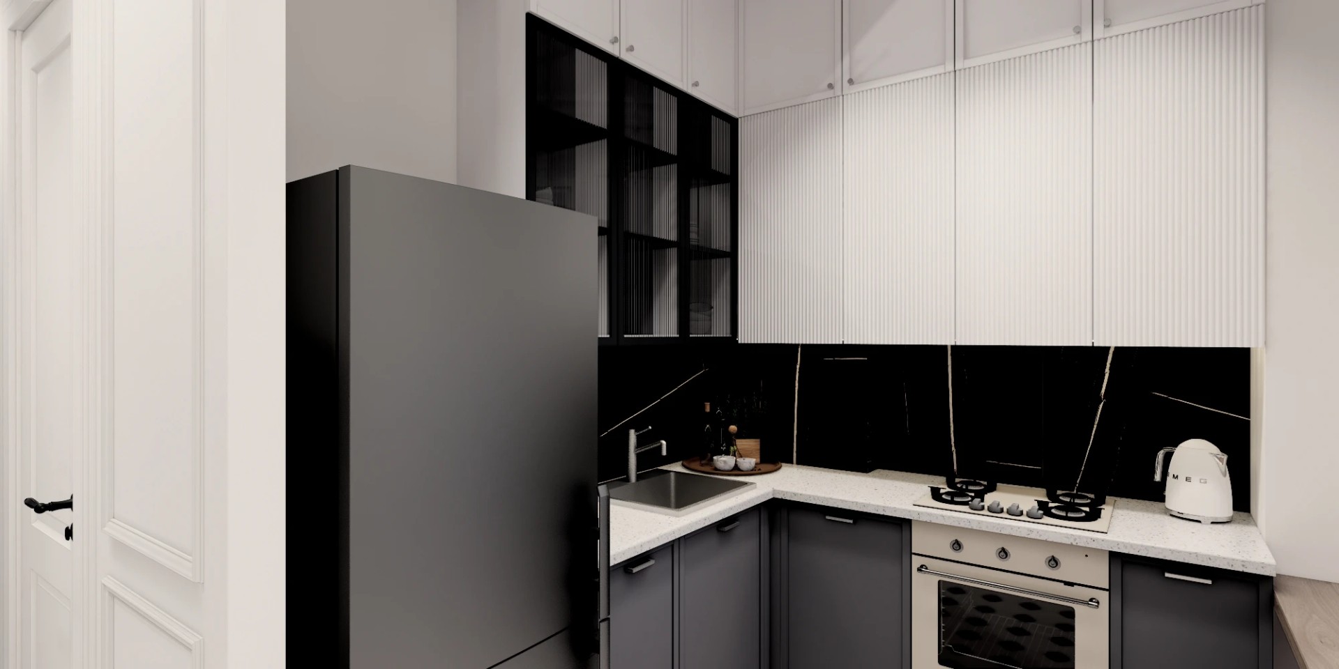 Трехкомнатная квартира в самом сердце Петербурга (Визуализация)