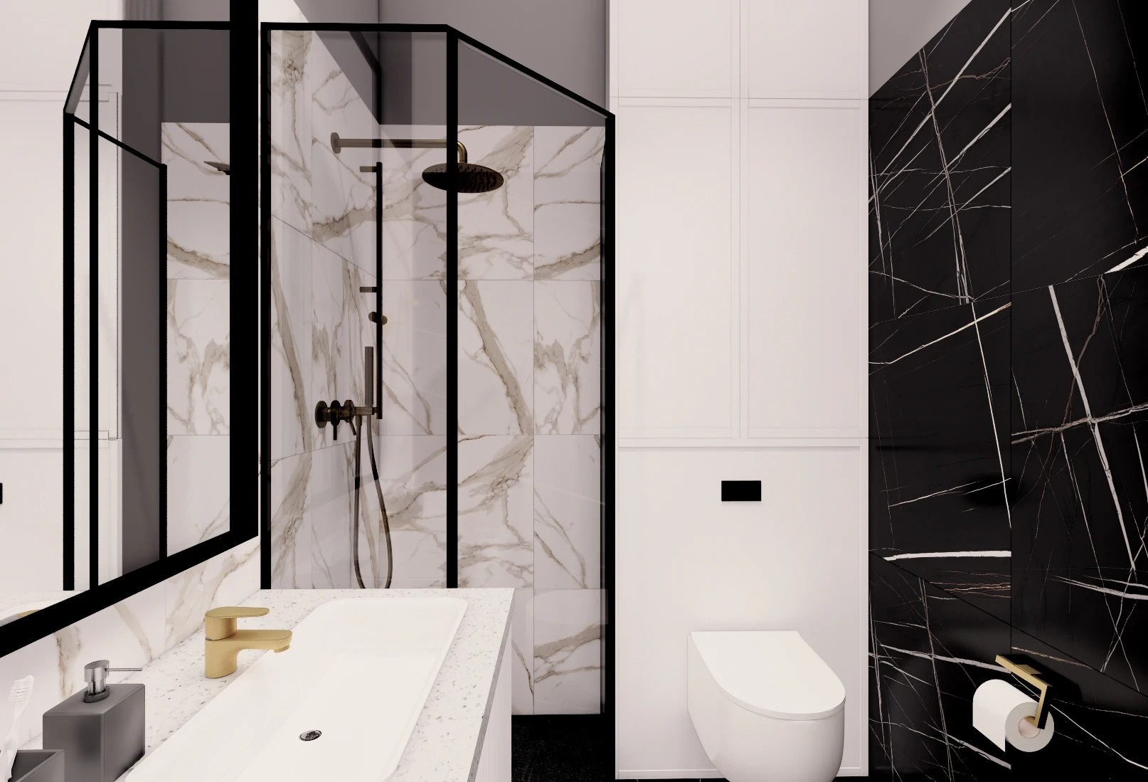 Трехкомнатная квартира в самом сердце Петербурга (Визуализация)