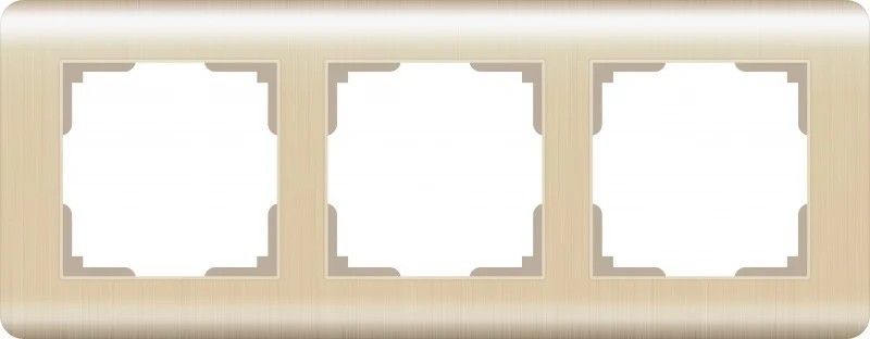 Рамка Werkel Stream WL12-Frame-03 / Рамка на 3 поста (шампань)