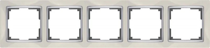 Рамка Werkel Snabb WL03-Frame-05-ivory /Рамка на 5 постов (слоновая кость)