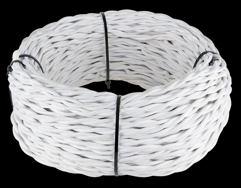 Werkel Ретро кабель витой 2х2,5 (белый)