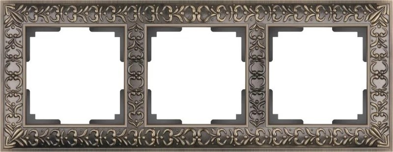 Рамка Werkel Antik WL07-Frame-03/Рамка на 3 поста (бронза)