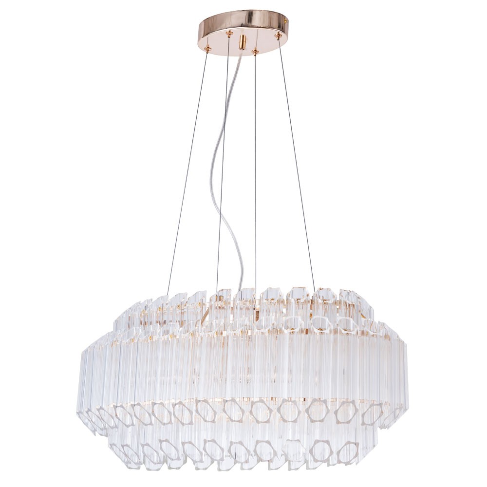Подвесная хрустальная люстра Jastin Arte Lamp A2848SP-5GO