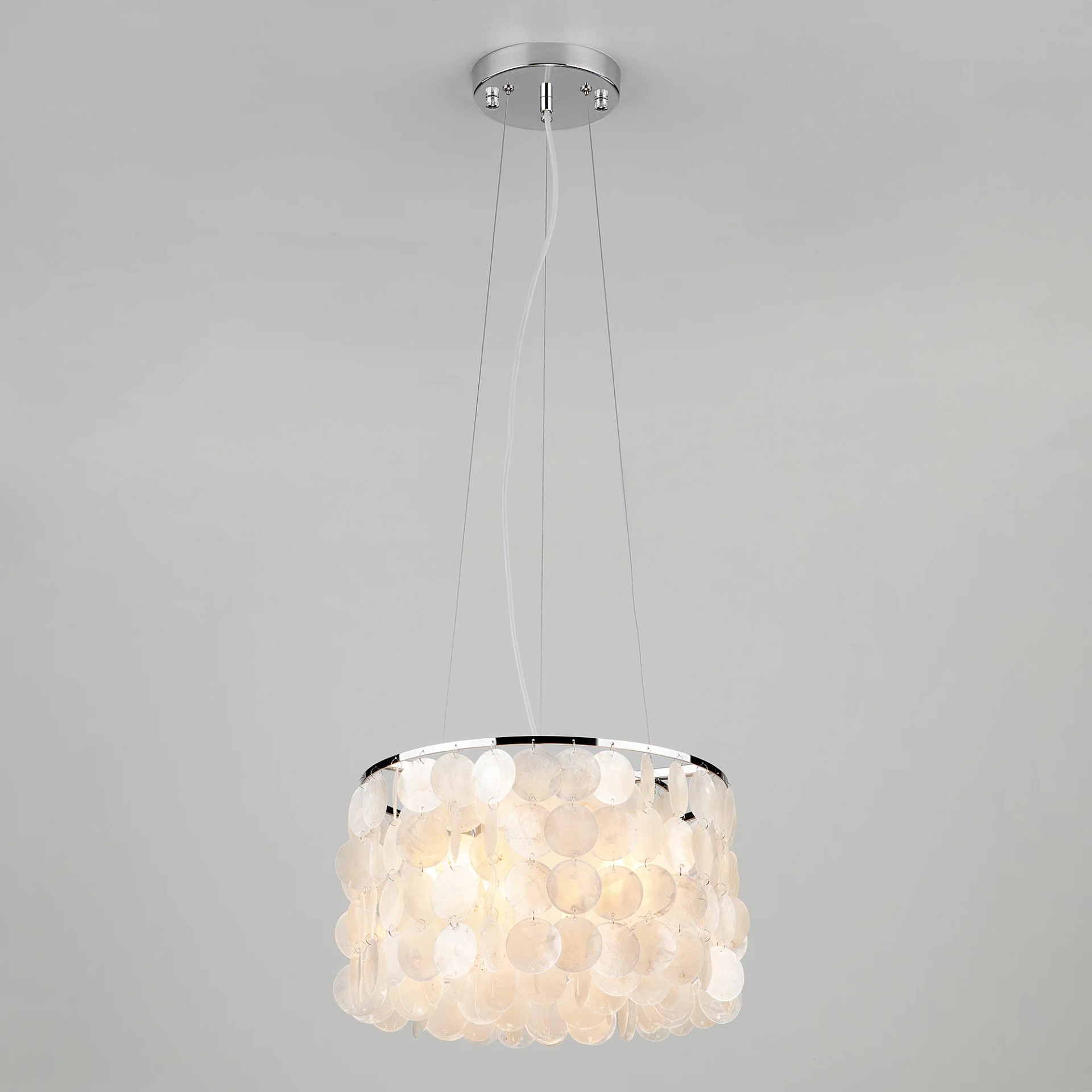 Светильник подвесной Eurosvet Sandra 60005/3 хром/перламутр