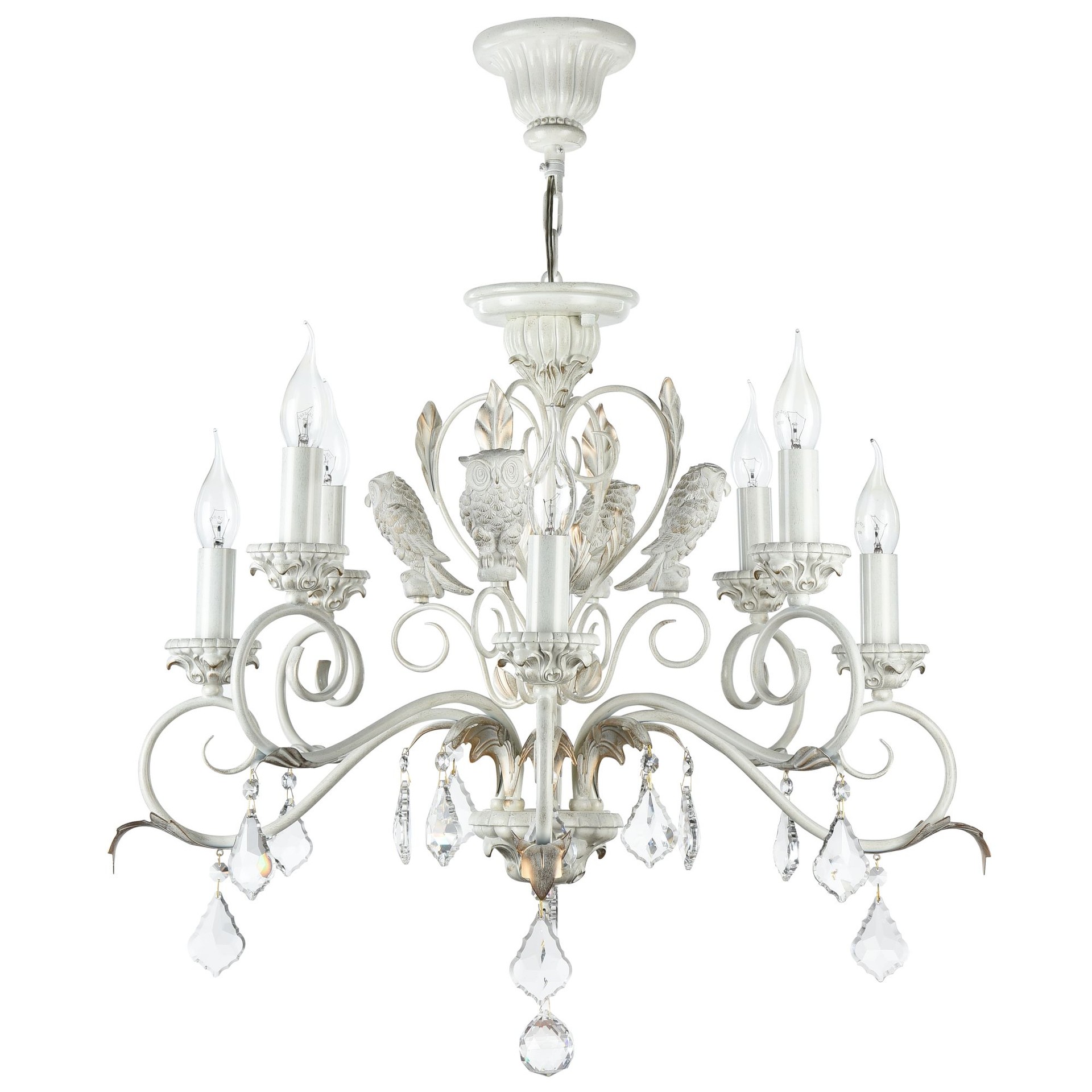 Люстра с птичками Athena ARM777-08-WG Maytoni