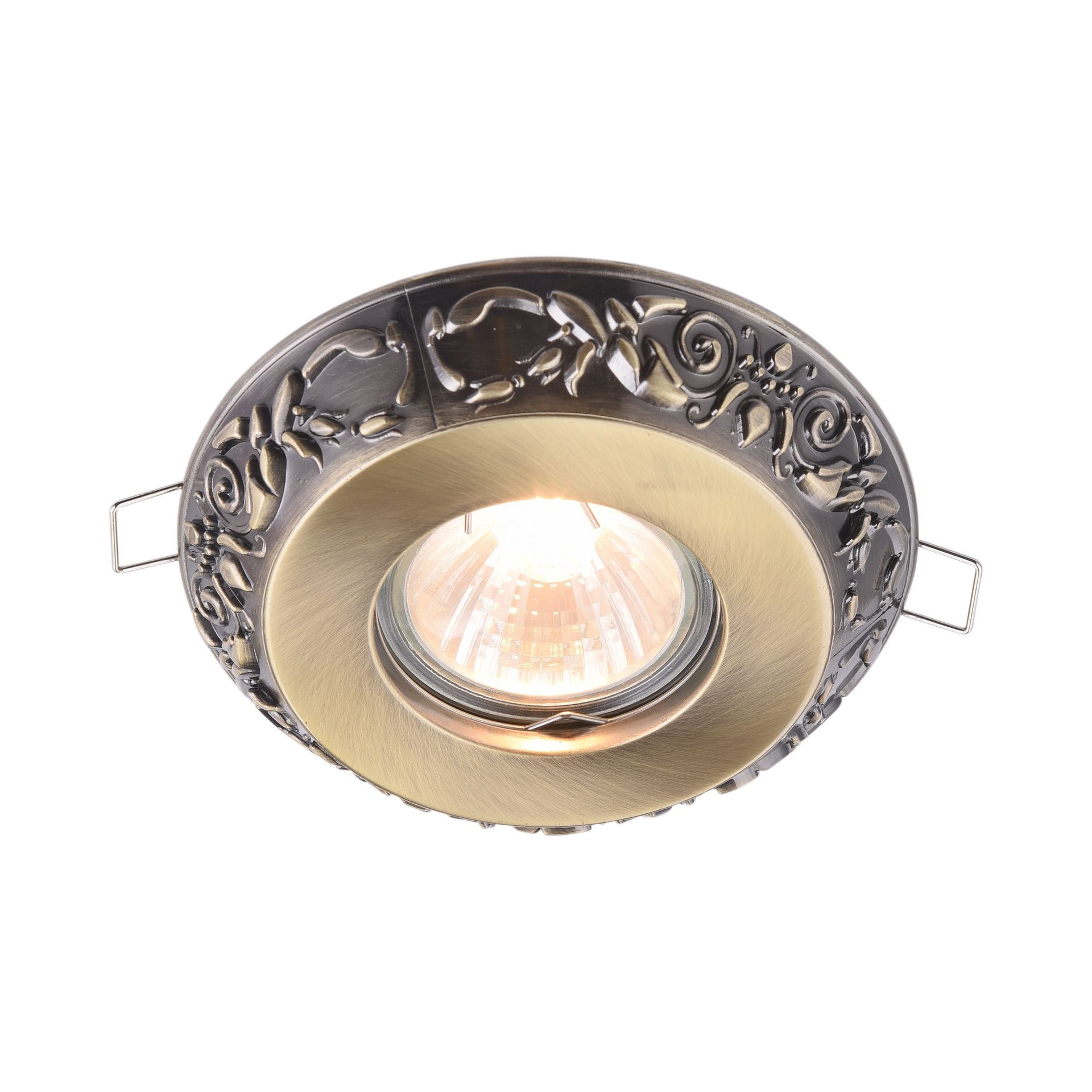 Встраиваемый светильник с узорами Metal DL300-2-01-BS Maytoni