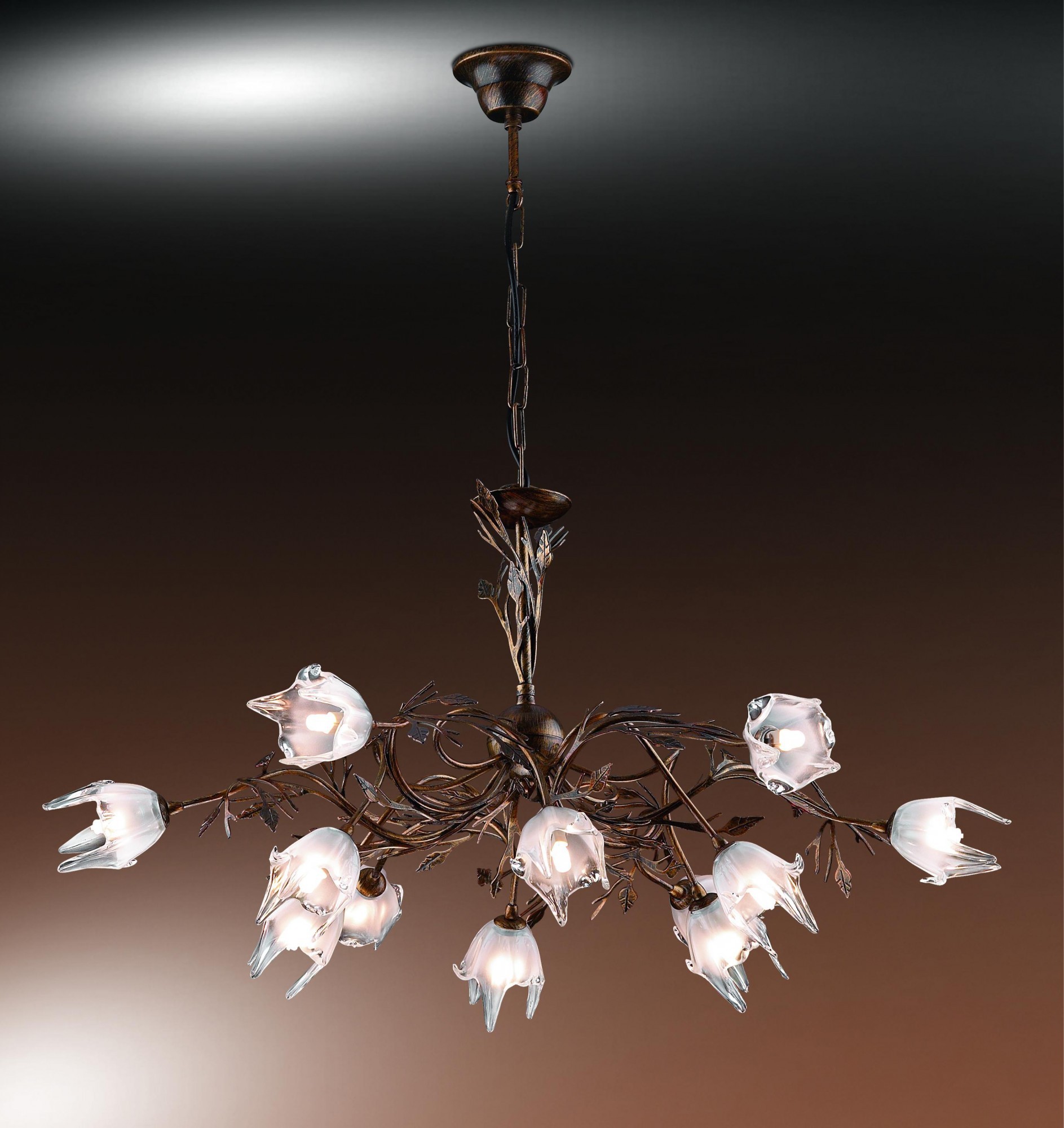 Люстра подвесная с цветочками Paulina 1659/12 Odeon Light