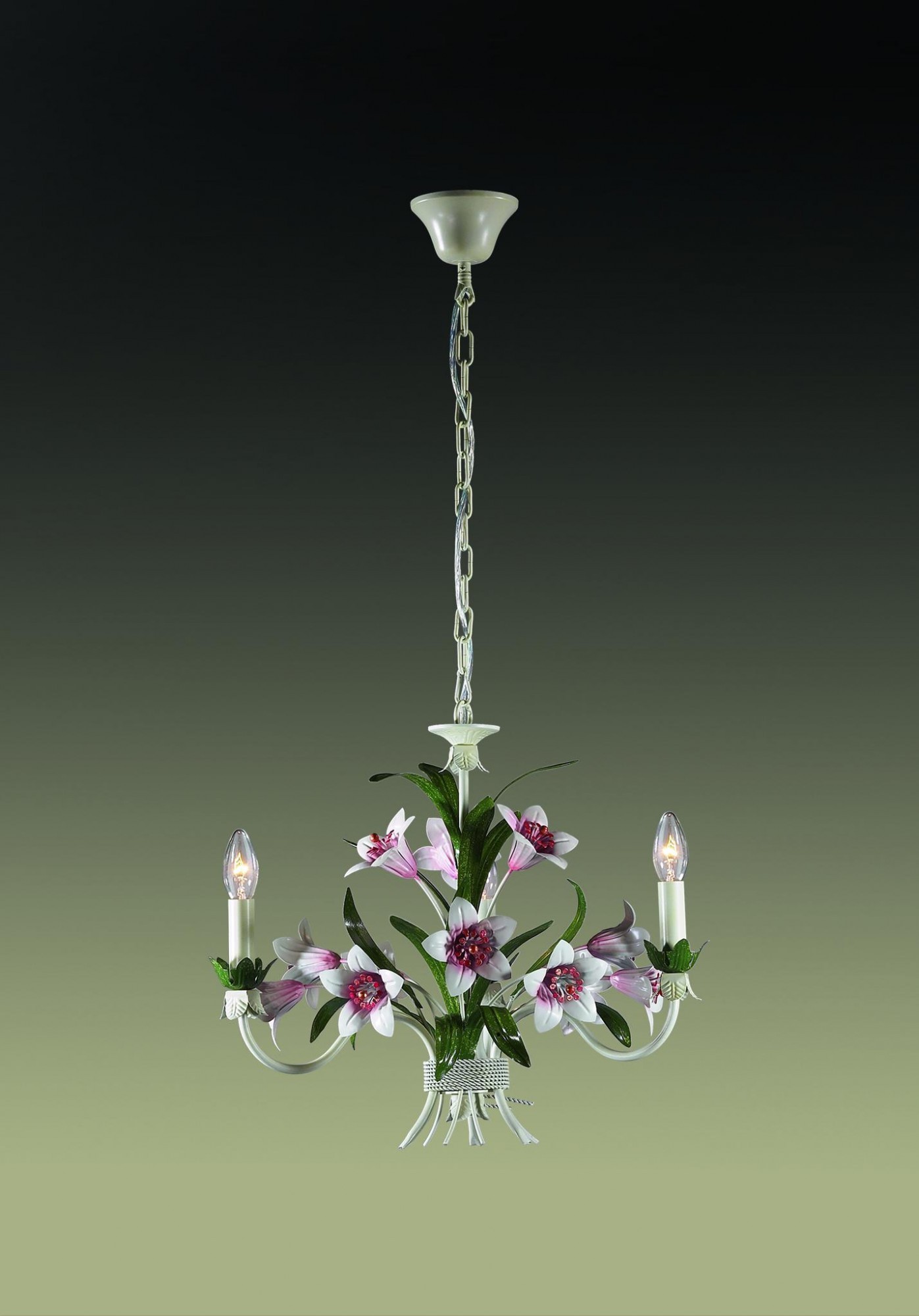 Люстра подвесная с цветочками Vergina 1511/3 Odeon Light