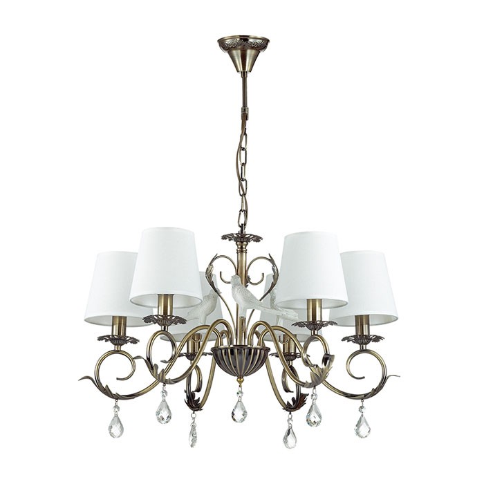 Люстра с птичками Baldani 3217/6 Odeon Light