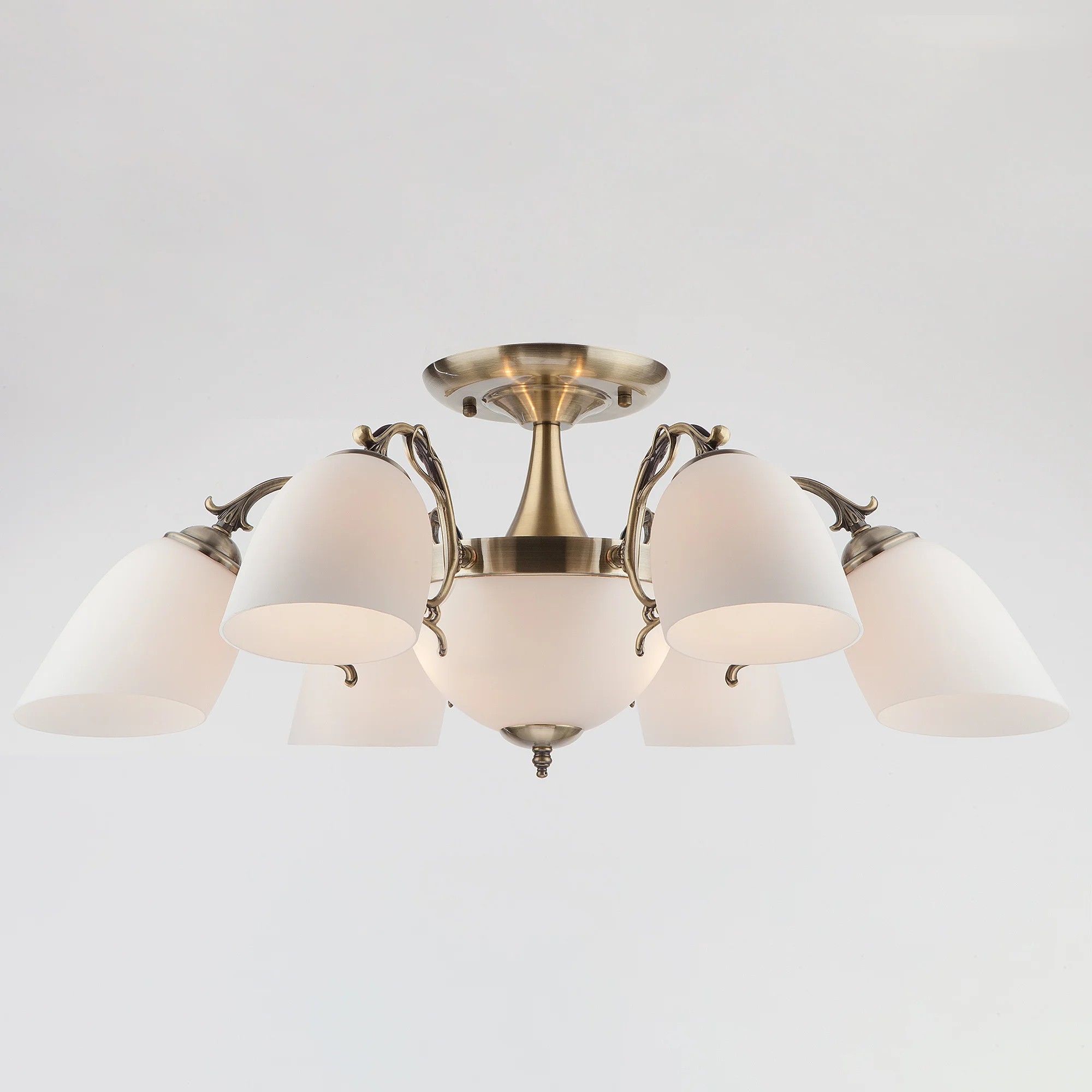 Потолочная люстра Eurosvet Ariele 22010/6+2 античная бронза