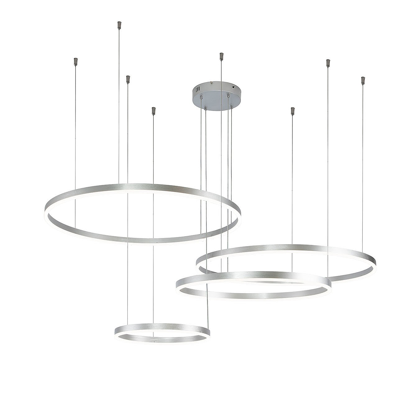 Подвесная люстра Indigo Galass 14001/4P Silver V000016L