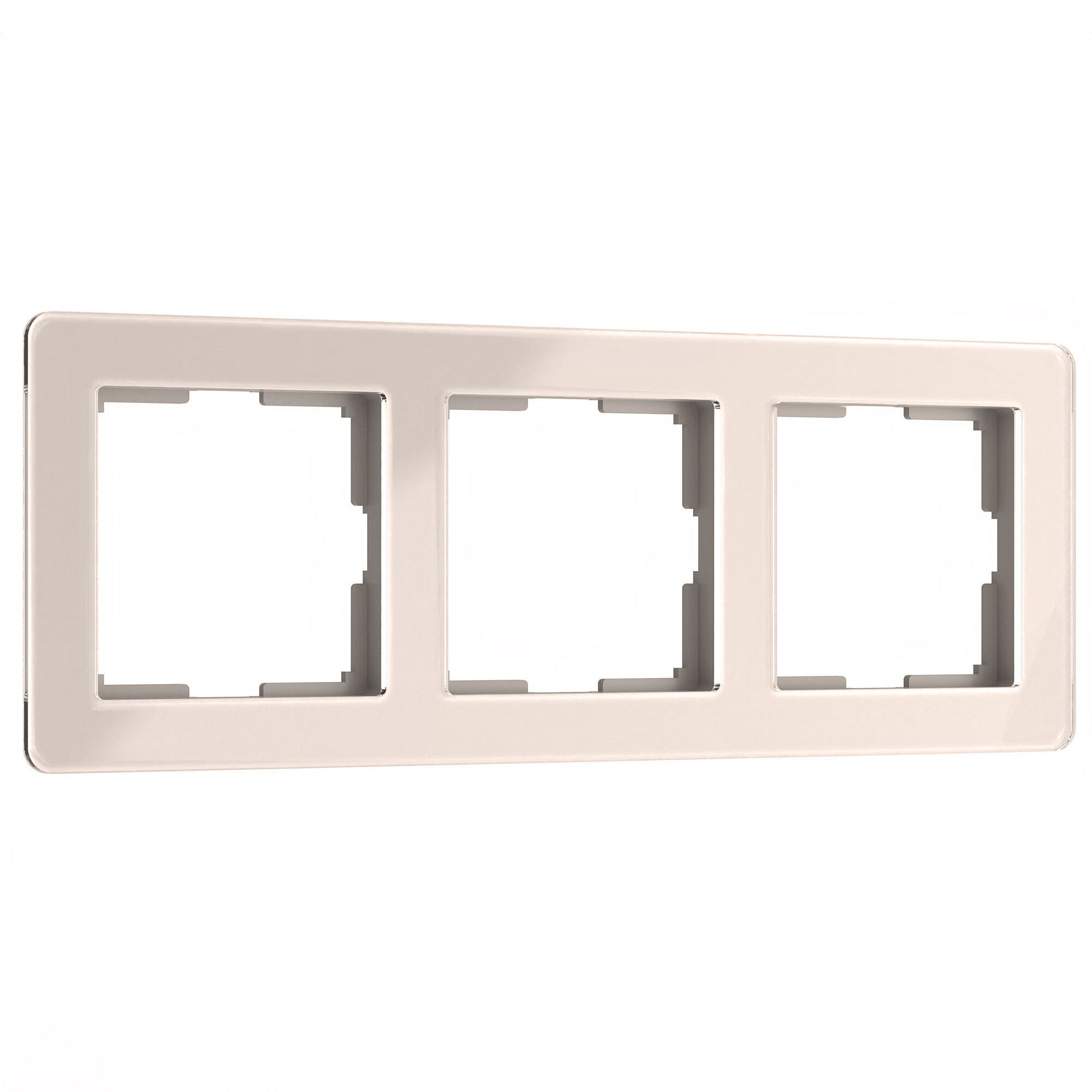 Рамка Werkel Acrylic айвори W0032743/ Рамка на 3 поста Acrylic (айвори)